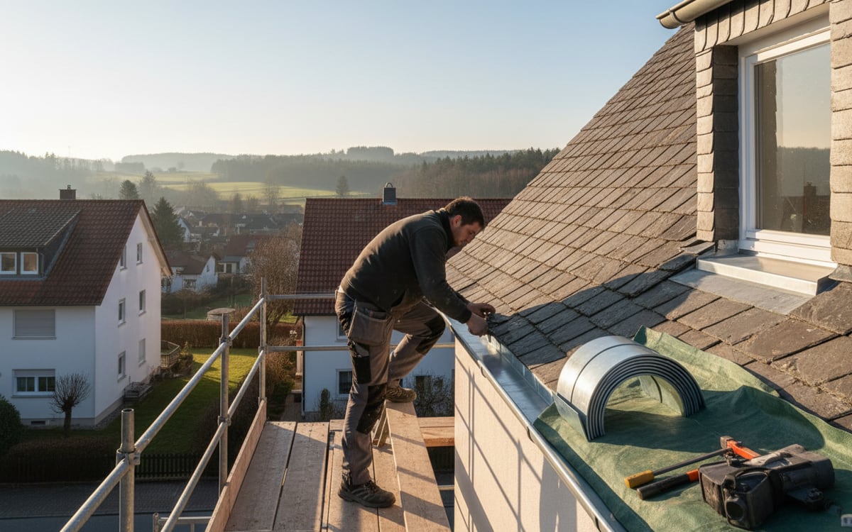 Dachrinneninstallation