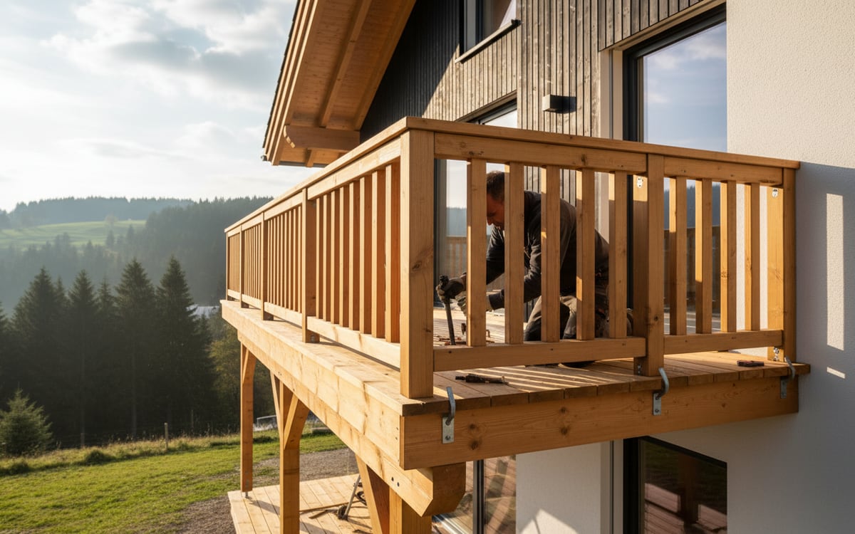 Holzbalkone