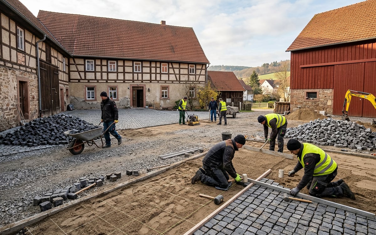 Hofpflasterung
