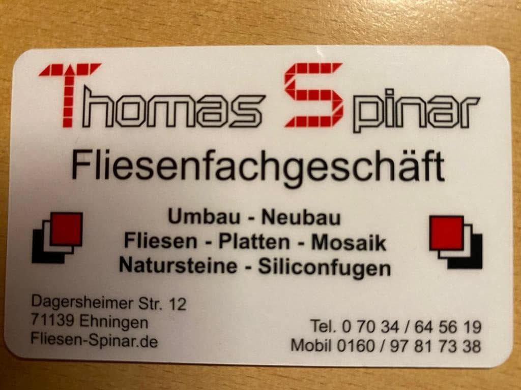 Thomas Spinar Fliesenfachbetrieb